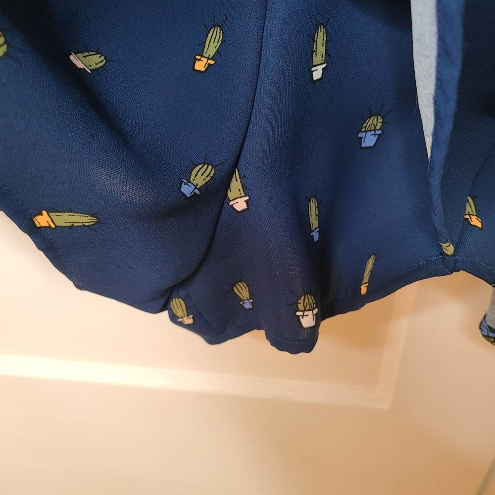 Zara Trafaluc Cactus Succulent Print Romper - Picture 5 of 8
